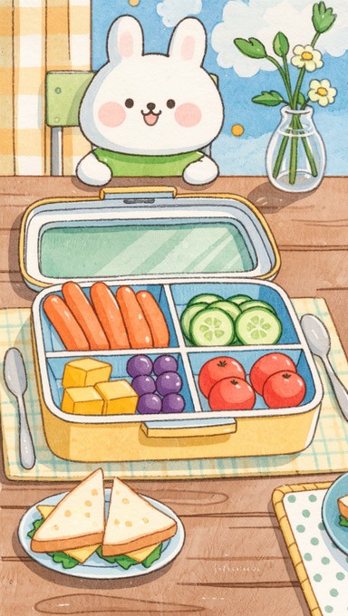 Free Healthy Lunch Fun Image - Illustration, Children, Lunch | Download ...