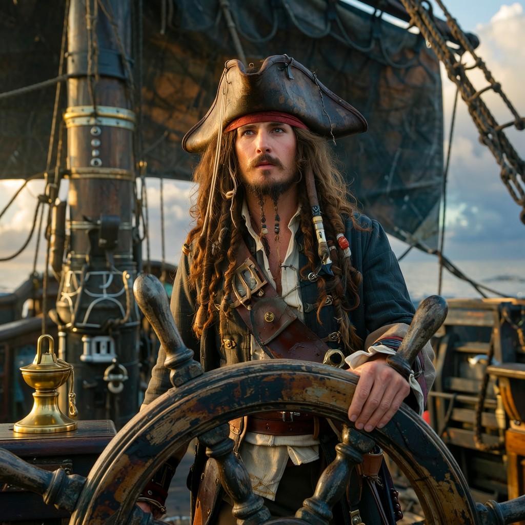 Free Captain at Helm Photo - Pirate, Captain, Ship | Download at StockCake