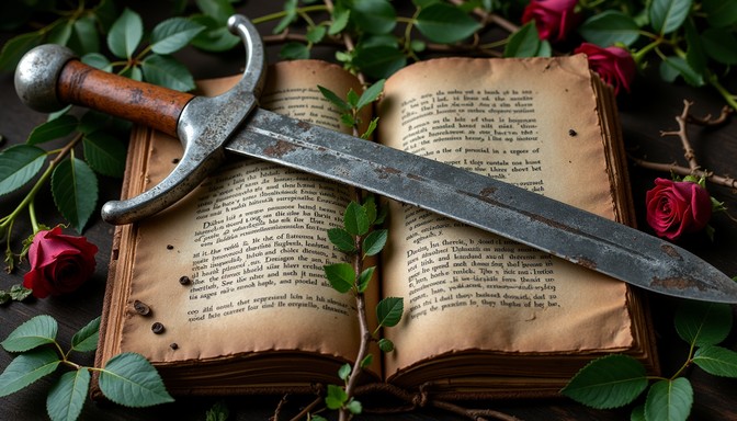 Rustic Sword Read Free Time's Forgotten Relics Image - Sword, Book, Roses | Download at ...