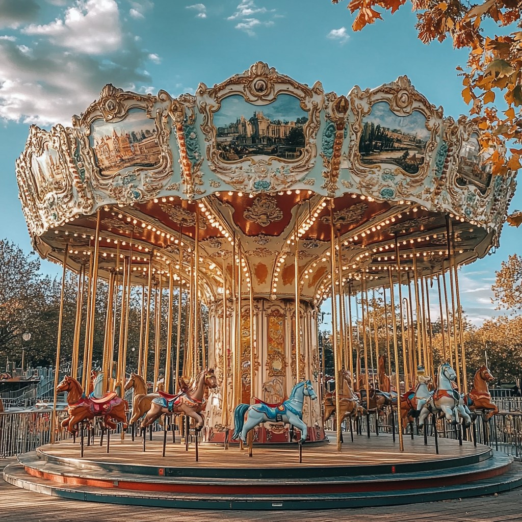 Old Carousel Ride Free Vintage Carousel Ride Image - Carousel, Vintage, Fairground ...