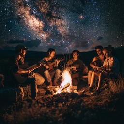 Free Starry Night Gathering Image - Night, Stars, Campfire | Download ...