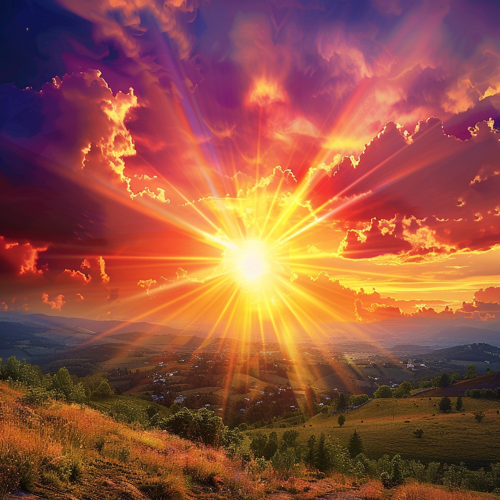 Free Majestic Sunset View Image - Sunset, Landscape, Clouds | Download ...