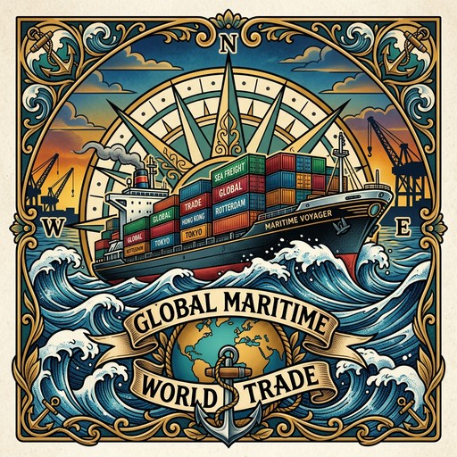 Free Ocean Voyage Art Image - Maritime, Nautical, Cargo | Download at ...