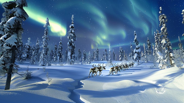 Free Aurora Winter Wonderland Image - Aurora, Winter, Wonderland ...