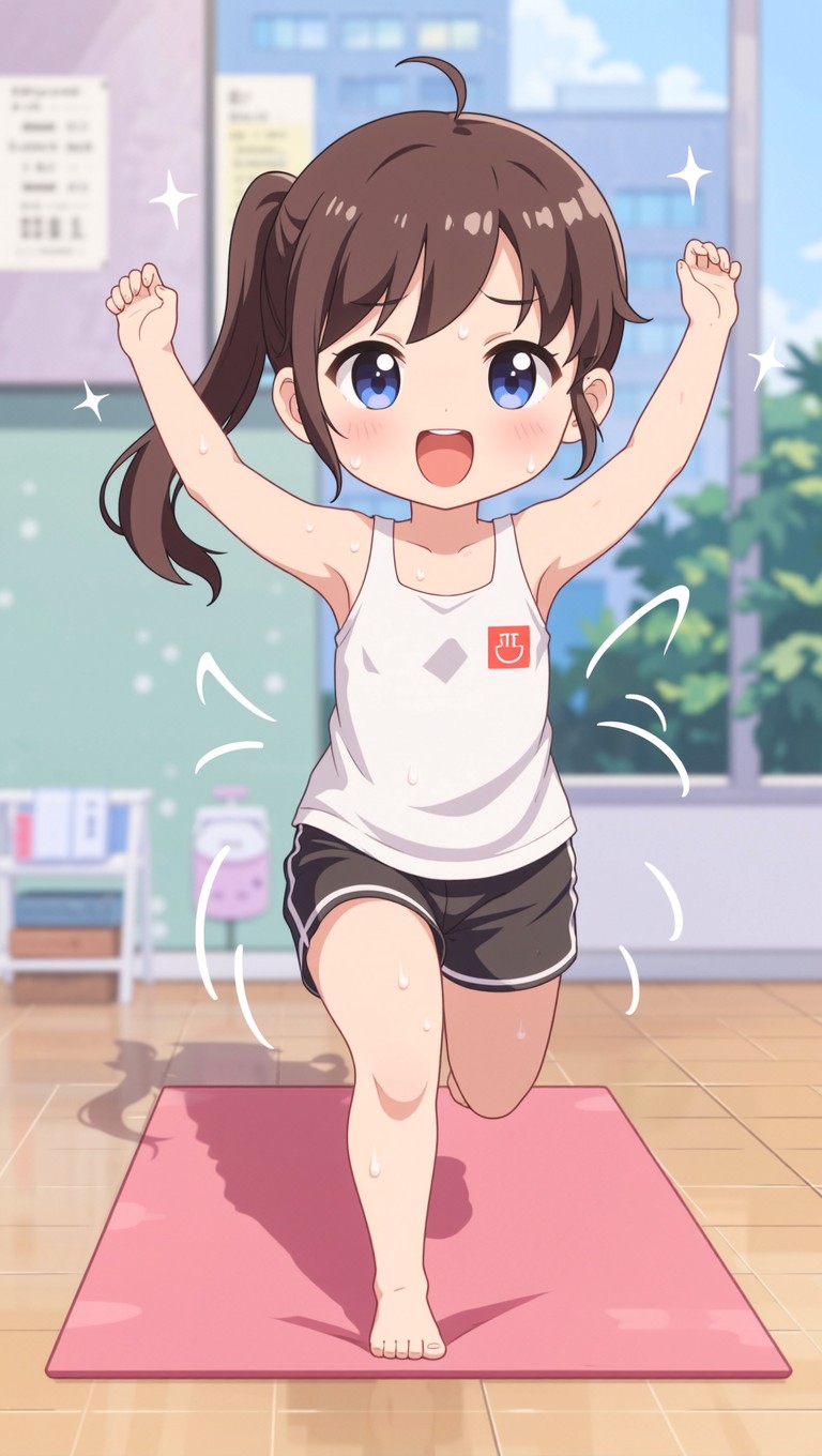 Free Chibi Fitness Fun Image - Chibi, Pixelart, Anime | Download at ...