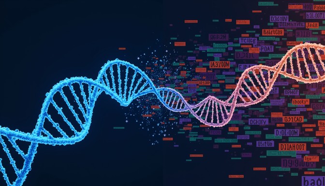 Free Code Of Life Image - Dna, Pixels, Genetics | Download at StockCake