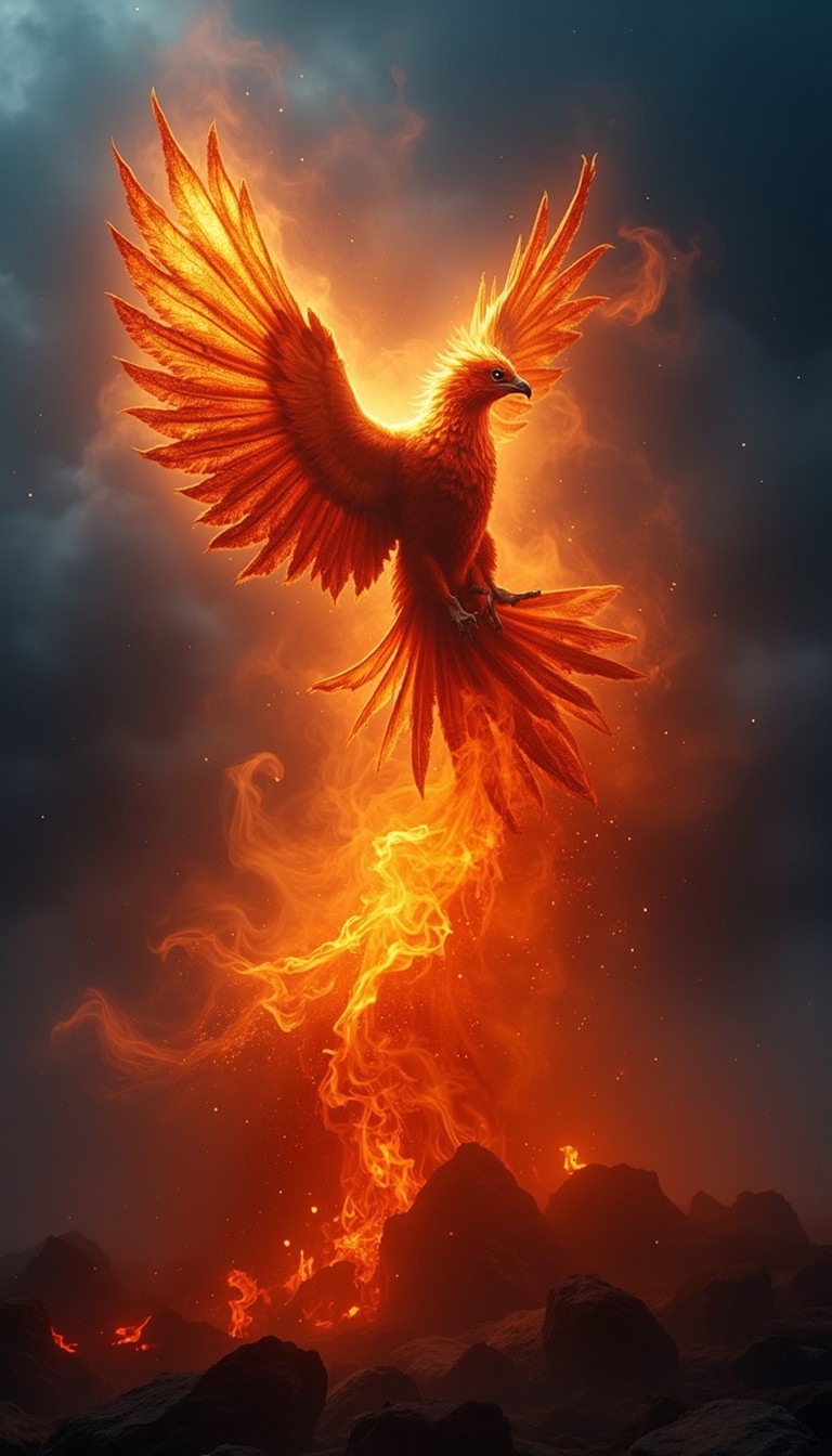 Free Fiery Phoenix Rises Image - Phoenix, Firebird, Flames | Download ...