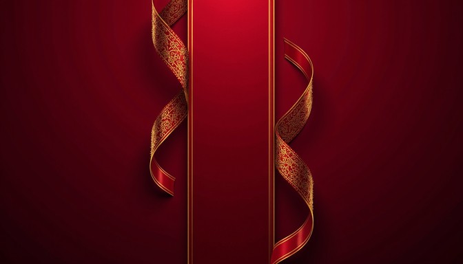 Free Elegant Gold Ribbon Image - Ribbon, Gold, Crimson | Download at ...