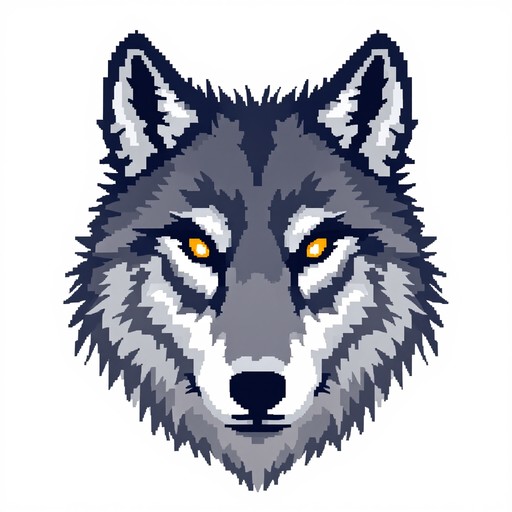 Free Pixel Wolf Portrait Image - Pixel, Wolf, Portrait | Download at ...