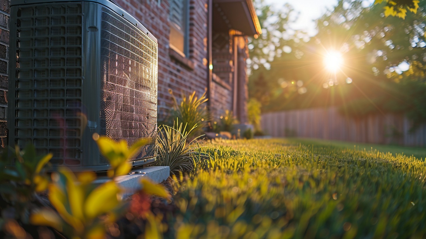 Free Sunset HVAC Unit Image - Sunset, Hvac, Yard | Download at StockCake