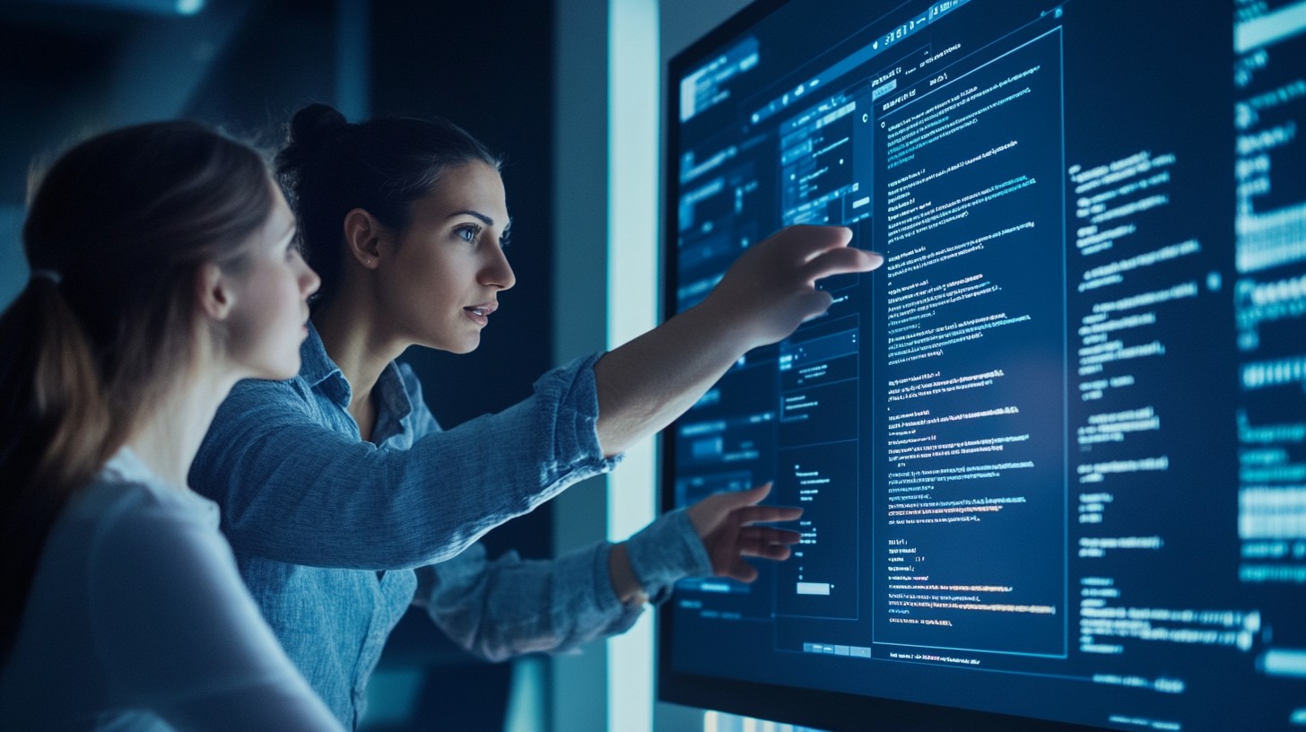 Free Analyzing code intensely Image - Technology, Coding, Women ...