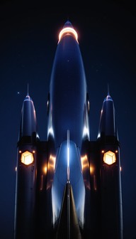 Free Retro Rocket Rising Image - Rocket, Spacecraft, Retro | Download ...