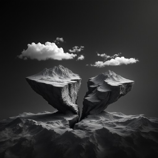 Mountains Distorted Free Fractured Mountain Realm Image - Mountains, Floating, Surreal ...
