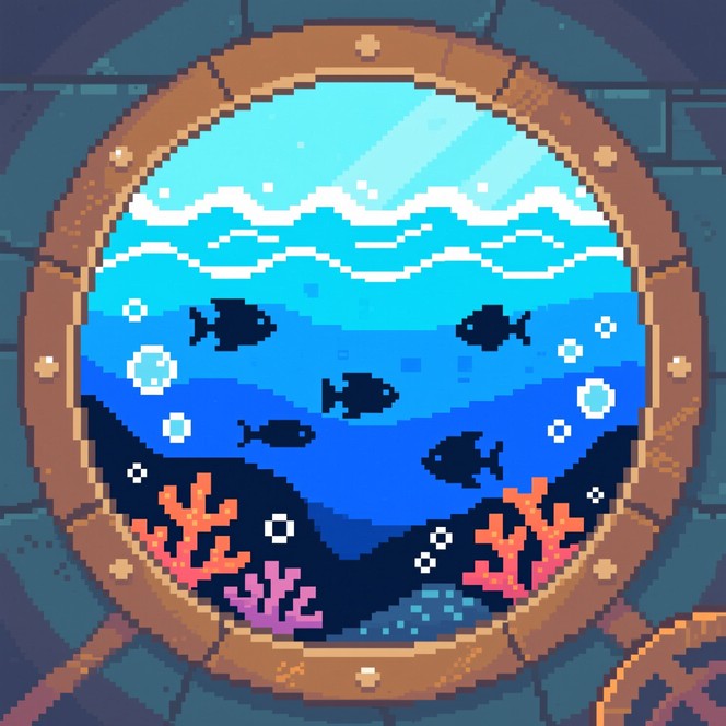 Free Underwater Pixel Ecosystem Image - Pixel, Ocean, Underwater ...