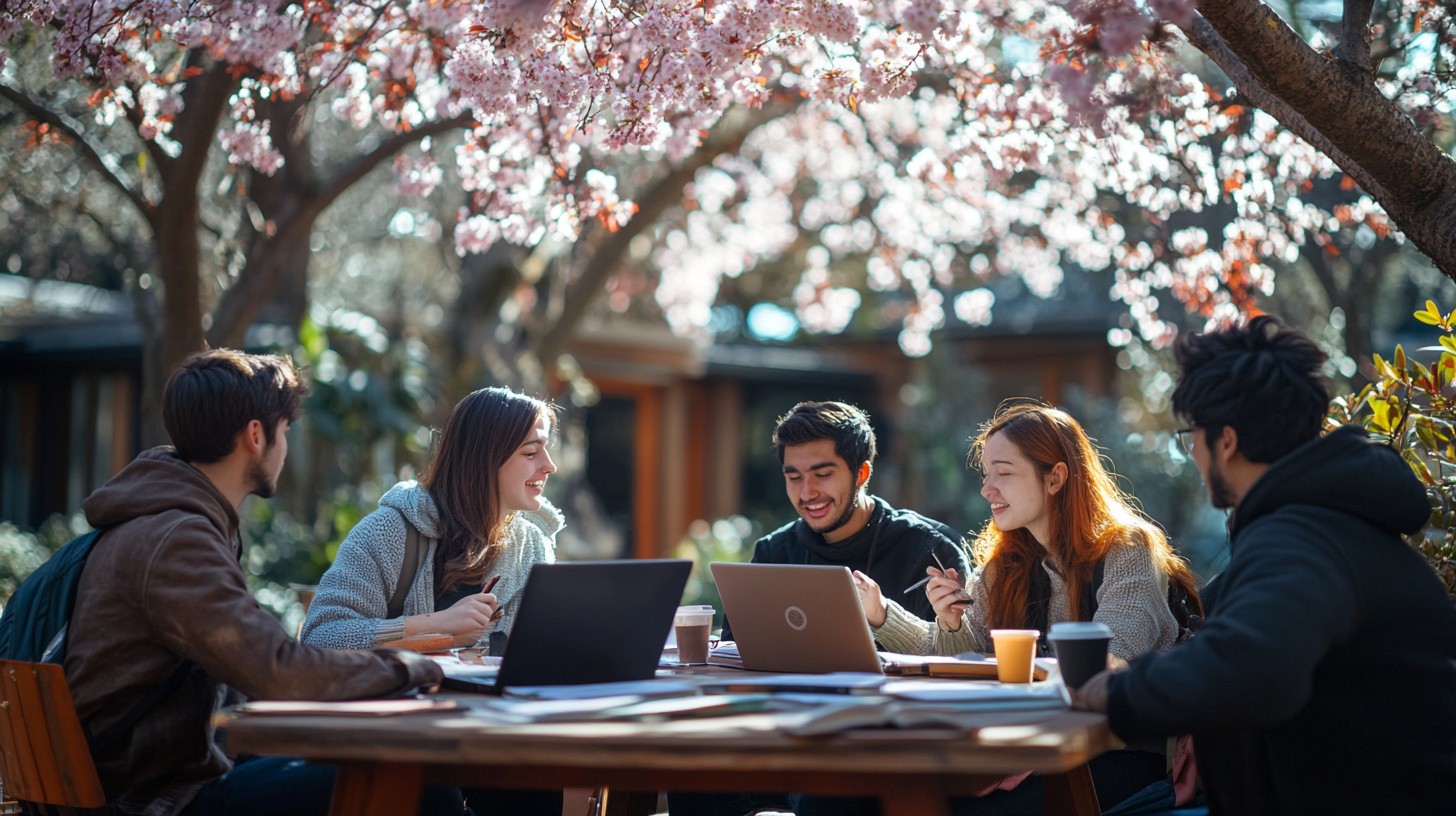 Free Outdoor Study Group Image - Students, Outdoors, Studying ...
