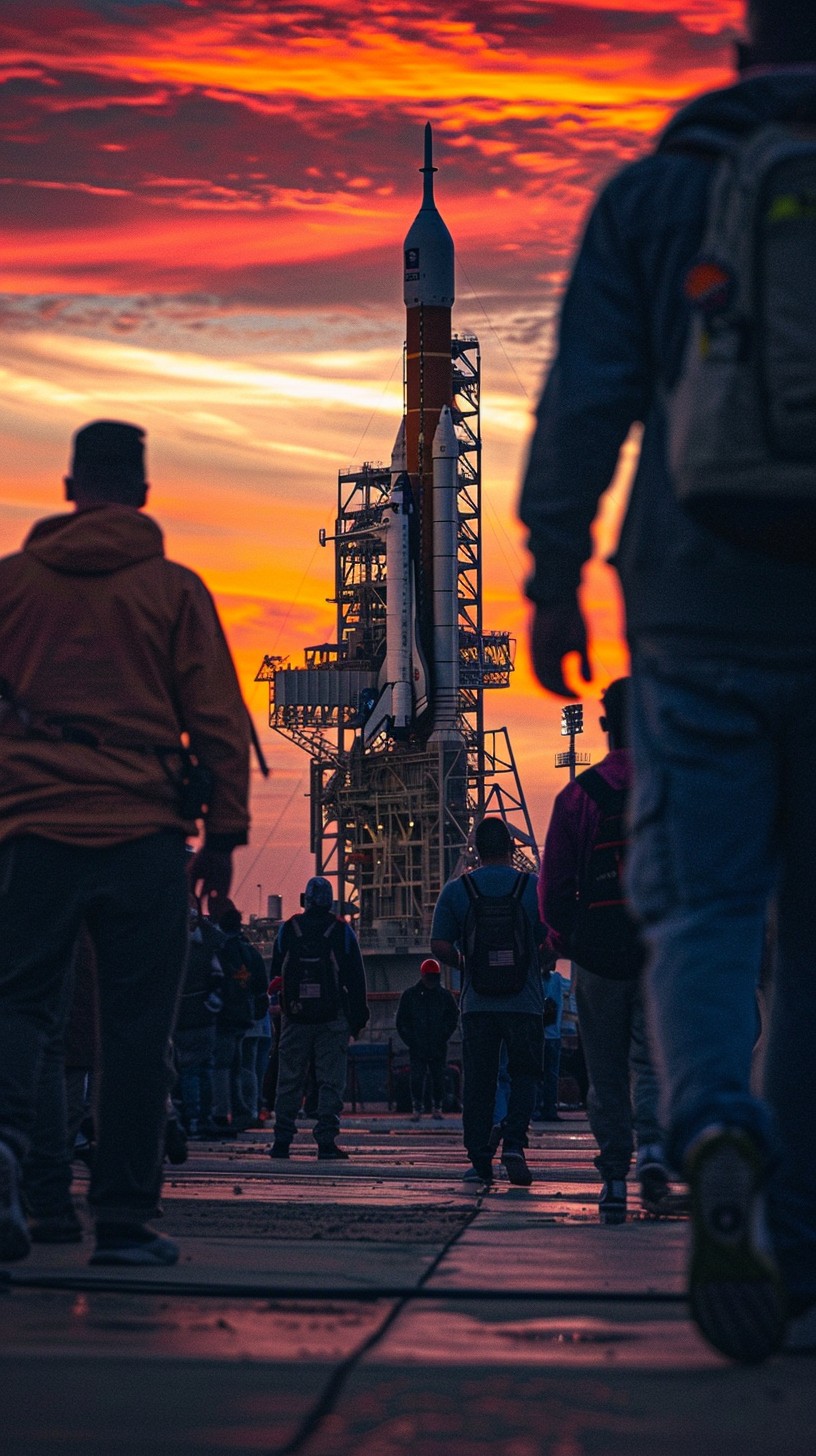Free Rocket Launch Dusk Image - Rocket, Launch, Sunset | Download at ...