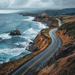 Free Coastal Road View Image - Coastal, Road, Ocean | Download at StockCake