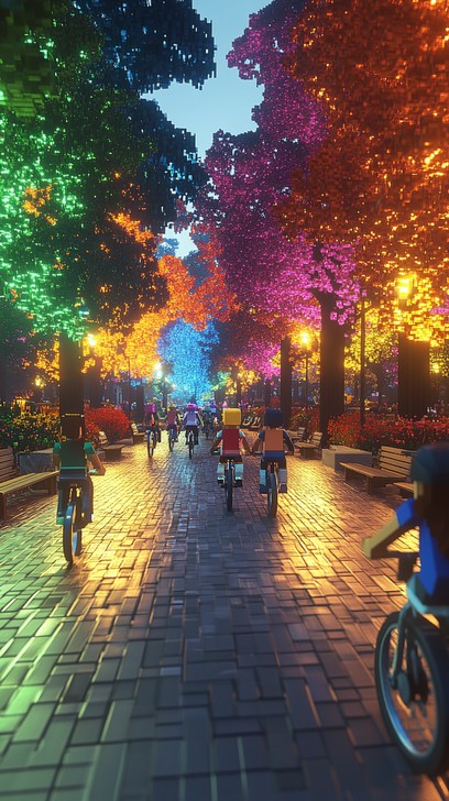 Free Evening Bike Ride Image - Evening, Cycling, Street | Download at ...