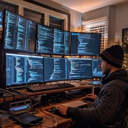 Free Coding Workstation Setup Image - Coding, Workspace, Technology ...
