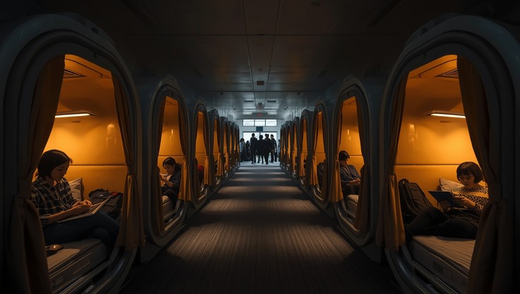 Pod Capsule Reading Free Modern Pod Living Image - Hotel, Capsule, Pod | Download at StockCake