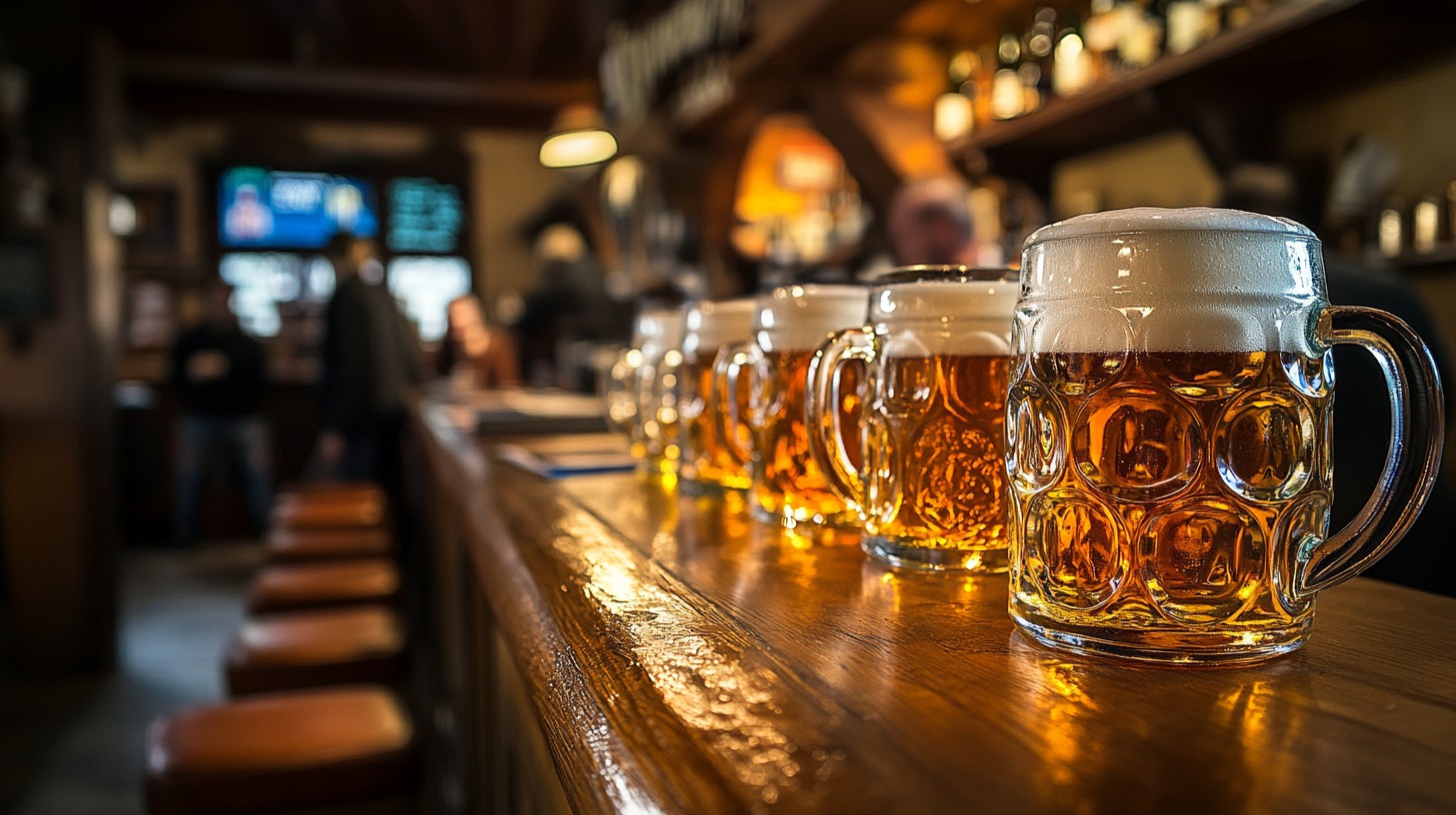 Free Beer mugs lined Image - Beer, Pub, Mugs | Download at StockCake