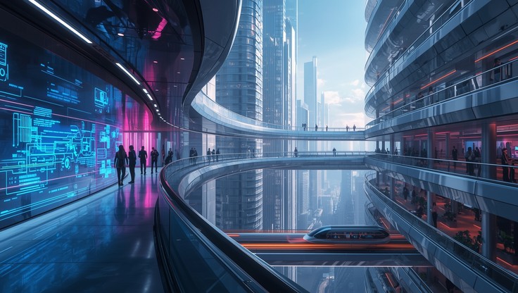 Free Holographic Urban Future Image - Futuristic, Cityscape ...