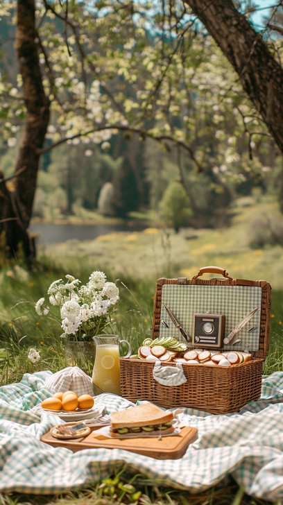 Spring Picnic Ranch Free Spring Picnic Scene Image - Picnic, Spring, Garden | Download at ...