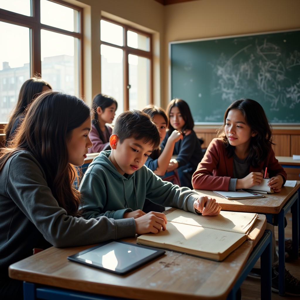 Free Collaborative Classroom Learning Image Education Students