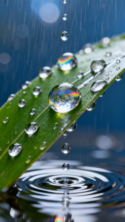 Free Nature's Liquid Jewels Image - Raindrops, Water, Droplets ...