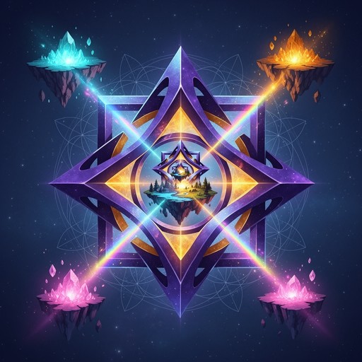 Free Cosmic Fractal Emblem Image - Mystical, Emblem, Geometric ...