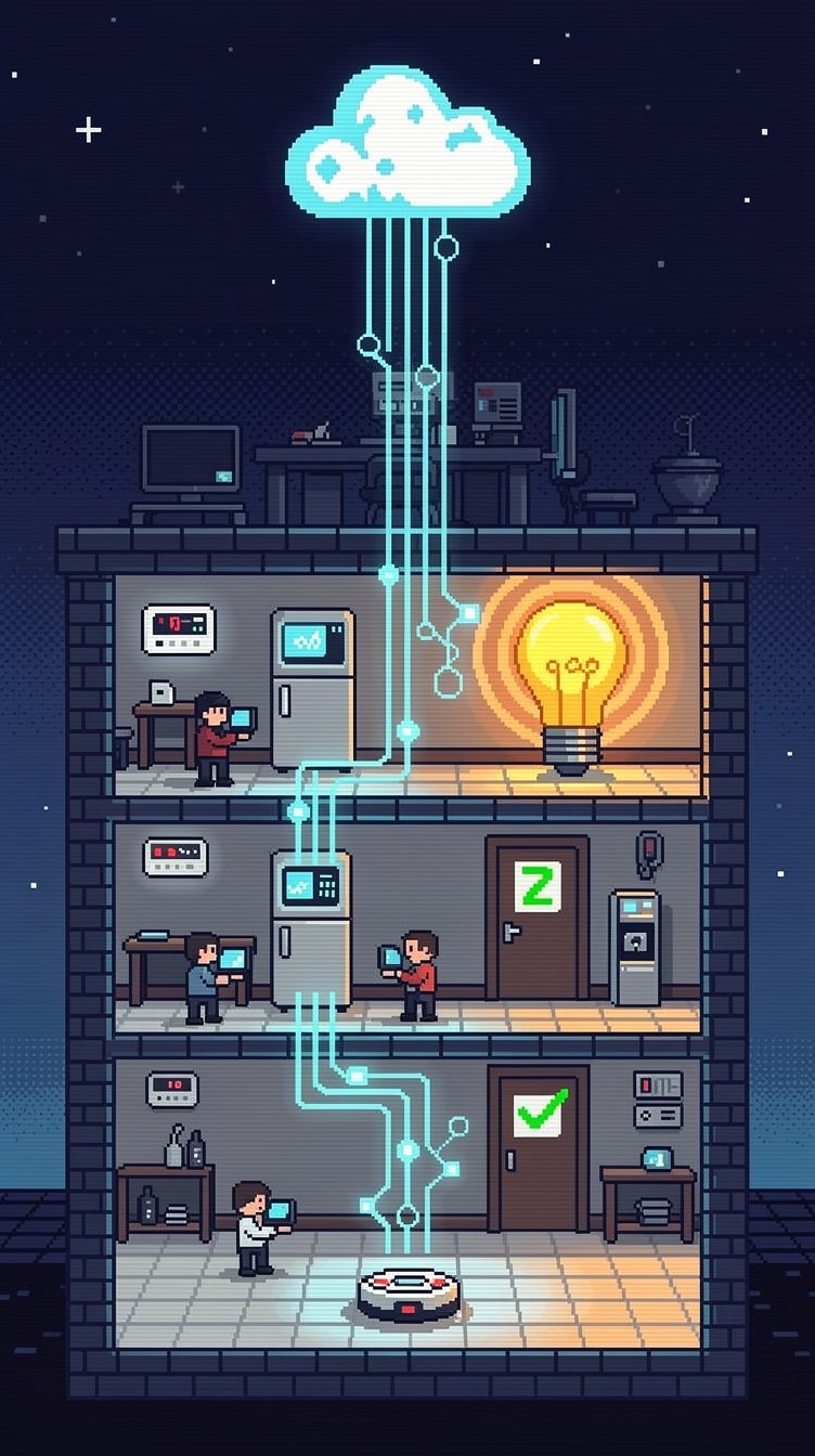 Free Smart Home Pixels Image - Pixel, 8bit, Retro | Download at StockCake