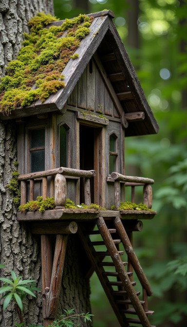 Free Enchanted Treehouse Home Image - Treehouse, Whimsical, Birdhouse ...
