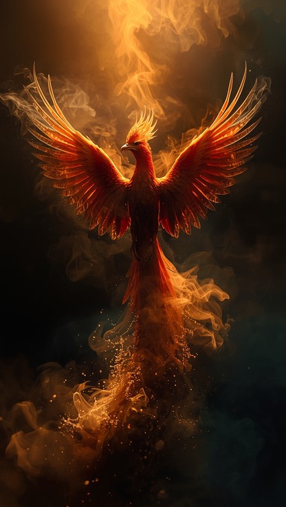 Free Phoenix Rising Majestically Image - Phoenix, Firebird, Flames ...