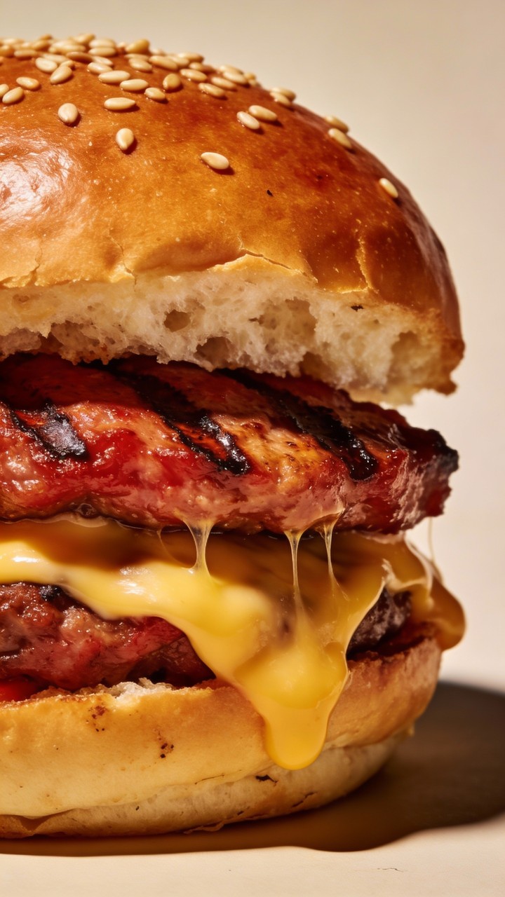 Free Layered Burger Texture Image - Burger, Cheeseburger, Food ...