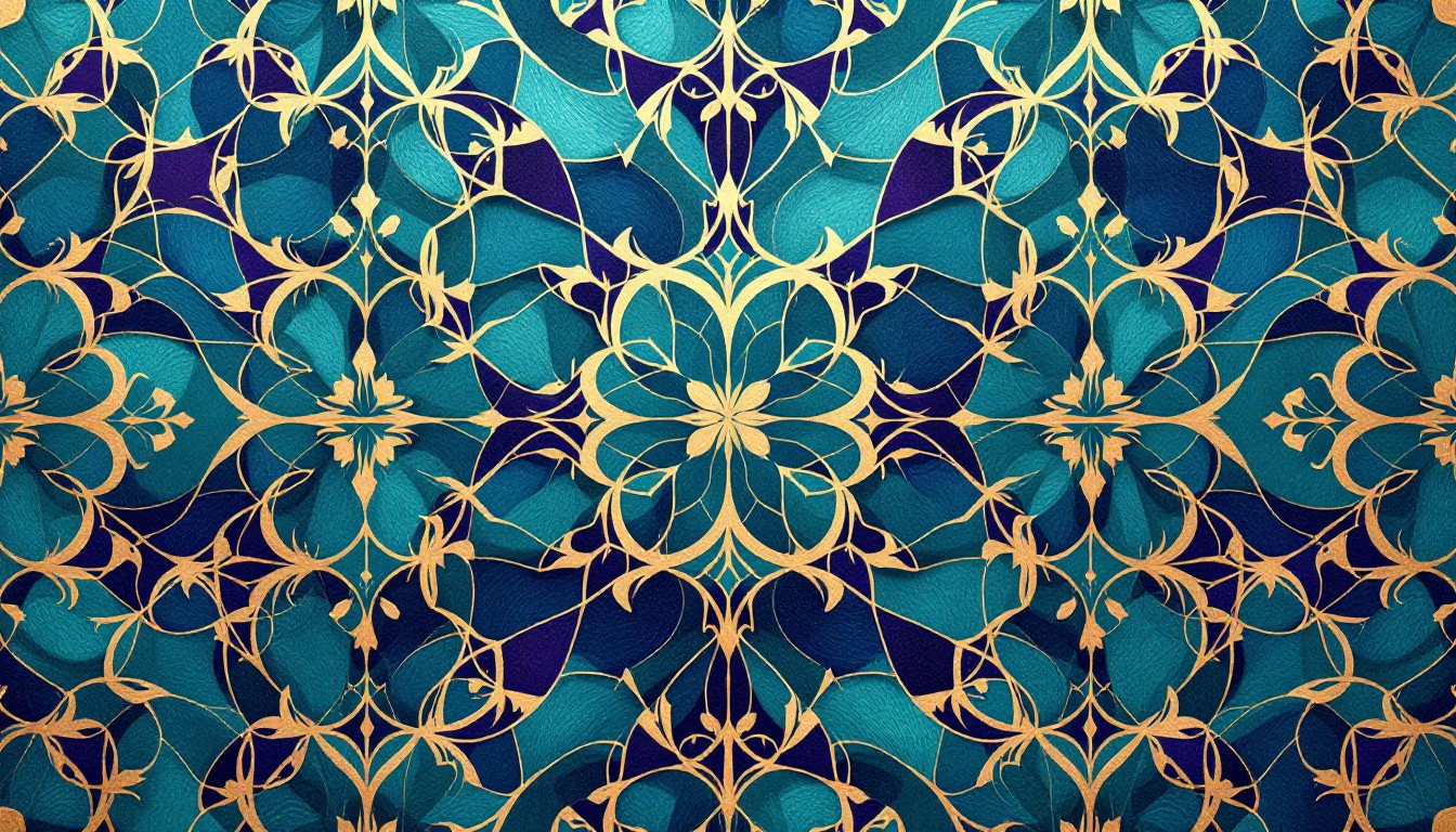 Free Turquoise Arabian Pattern Image - Geometric, Turquoise, Arabian ...