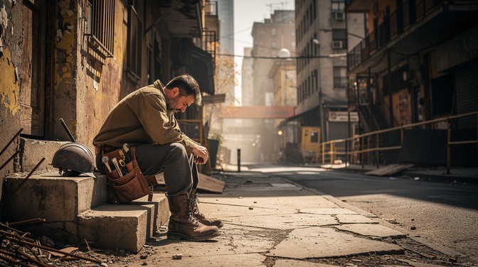 Free Exhausted Worker Rests Image - Construction, Worker, Exhausted ...