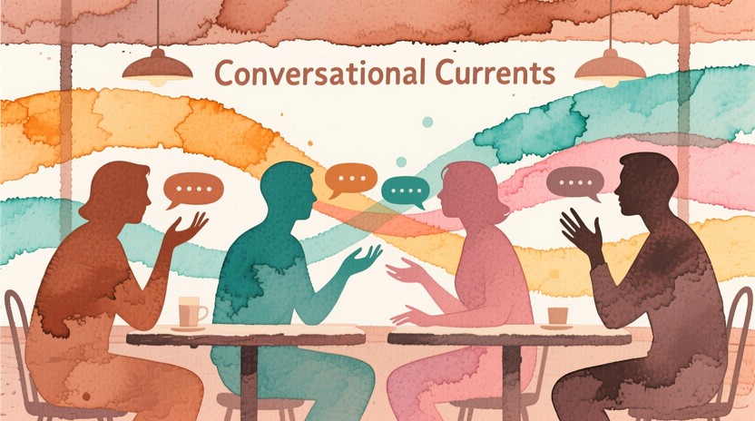 Free Connected Through Dialogue Image - Watercolor, Conversation, Café ...