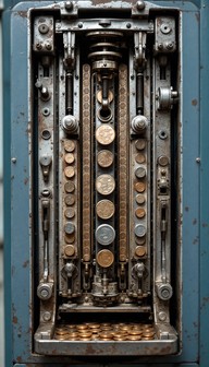 Free Vintage Coin Mechanism Image - Mechanism, Coin, Mechanical ...
