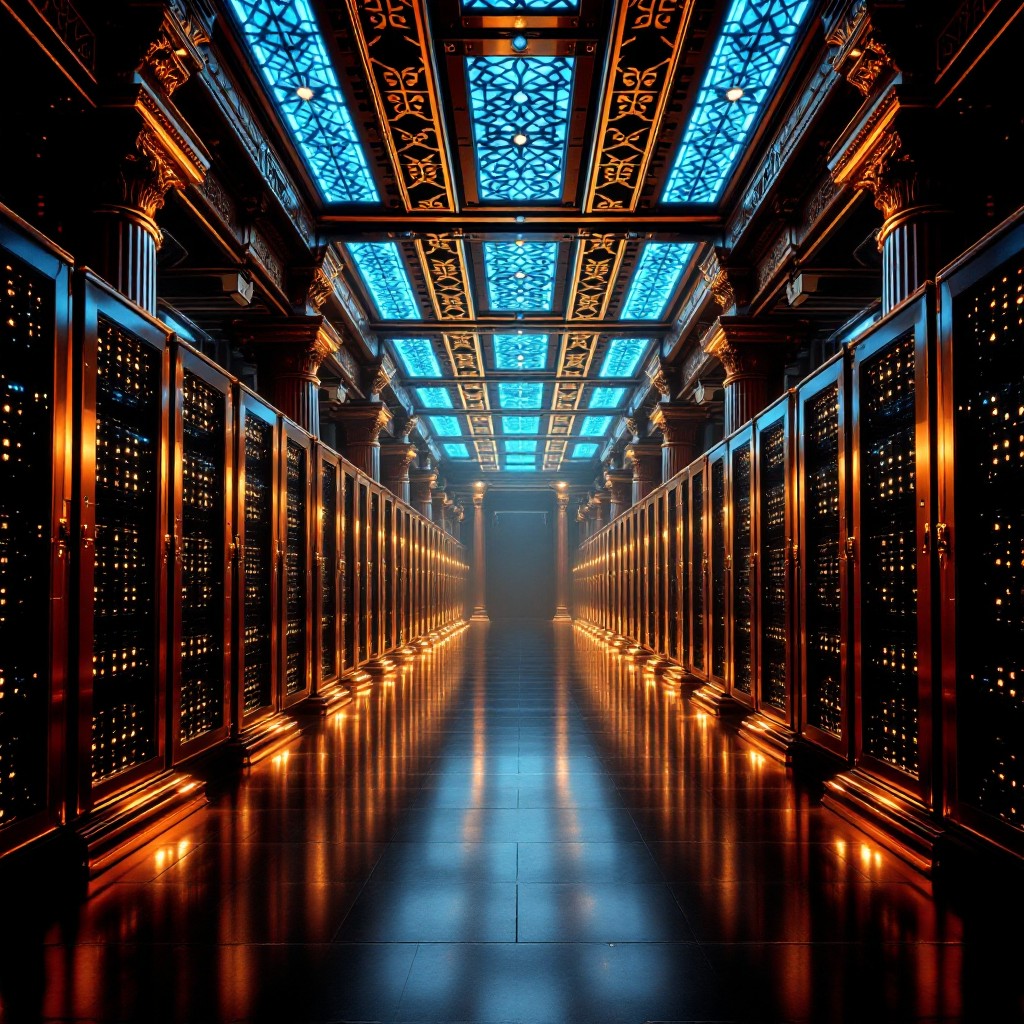 Free Technological Cathedral Interior Image - Servers, Technology ...