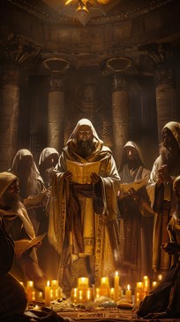 Free Candlelit Ritual Gathering Image - Candlelight, Ritual, Clergyman ...