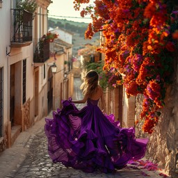 Free Elegant Purple Gown Image - Woman, Gown, Purple | Download at ...