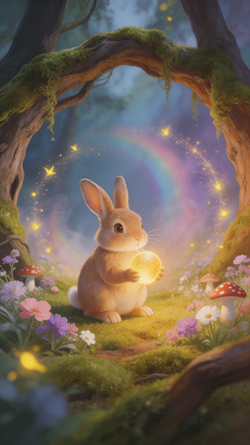Magic Beautiful Rabbit Free Magical Rabbit Enchantment Image - Rabbit, Bunny, Magical ...