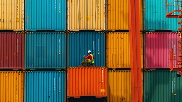 Free Colorful Container Inspection Image - Containers, Shipping, Port ...