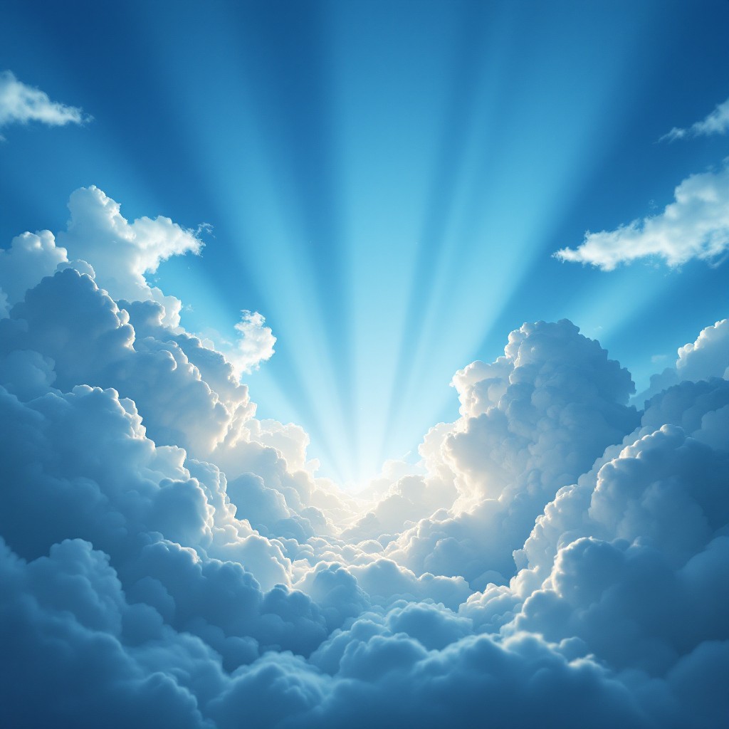 Free Heavenly Light Breaks Image - Sunbeams, Clouds, Sky | Download at ...