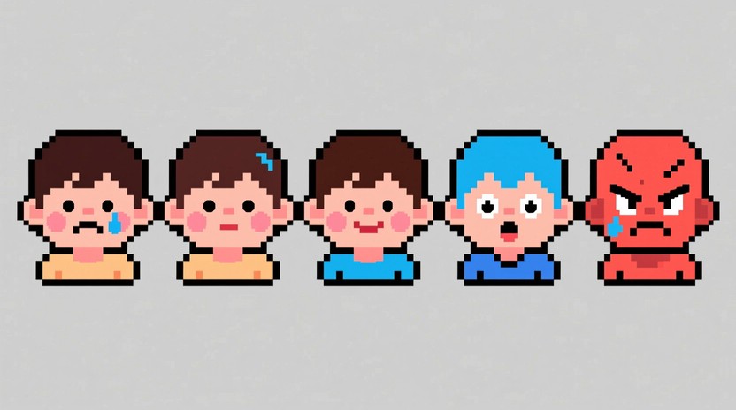 Free Pixel Emotion Spectrum Image - Pixel, Emotions, Retro | Download ...