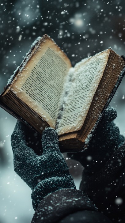 Snow Reading Free Snowy Winter Reading Image - Snow, Winter, Book | Download at ...