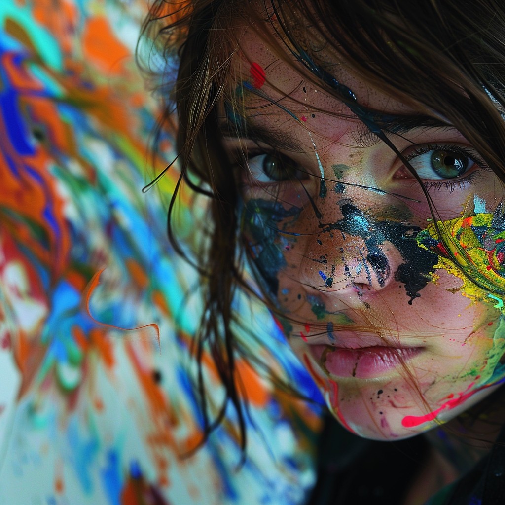 Free Artistic Splatter Portrait Image - Paint, Portrait, Creative ...