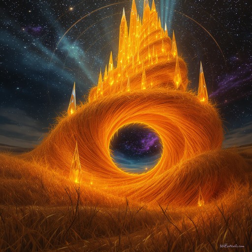 Sentient Castle Free Amber Spiral Castle Image - Golden, Portal, Spiral | Download at ...