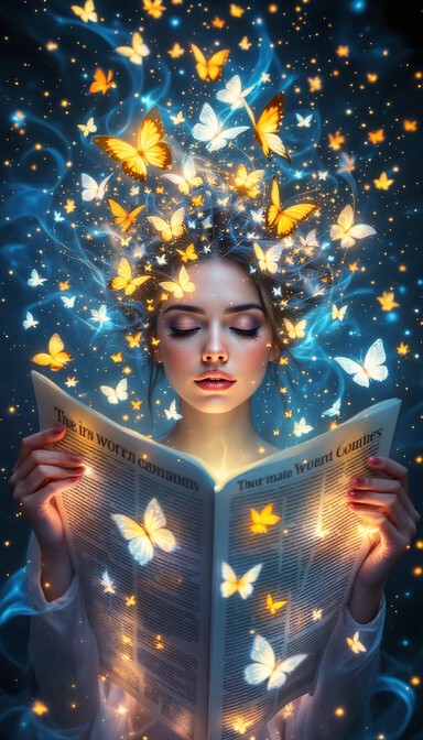 Magic Magically Written Free Magic Through Reading Image - Magical, Butterflies, Reading ...