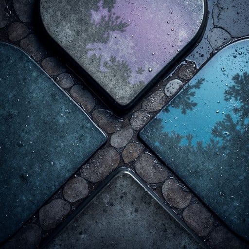 Free Geometric Rain Reflections Image - Geometric, Rainfall ...